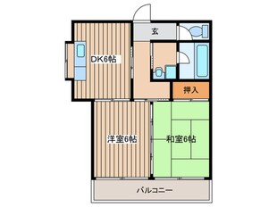 第２稲熊ビルの物件間取画像